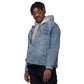 Toxic Cap denim sherpa jacket