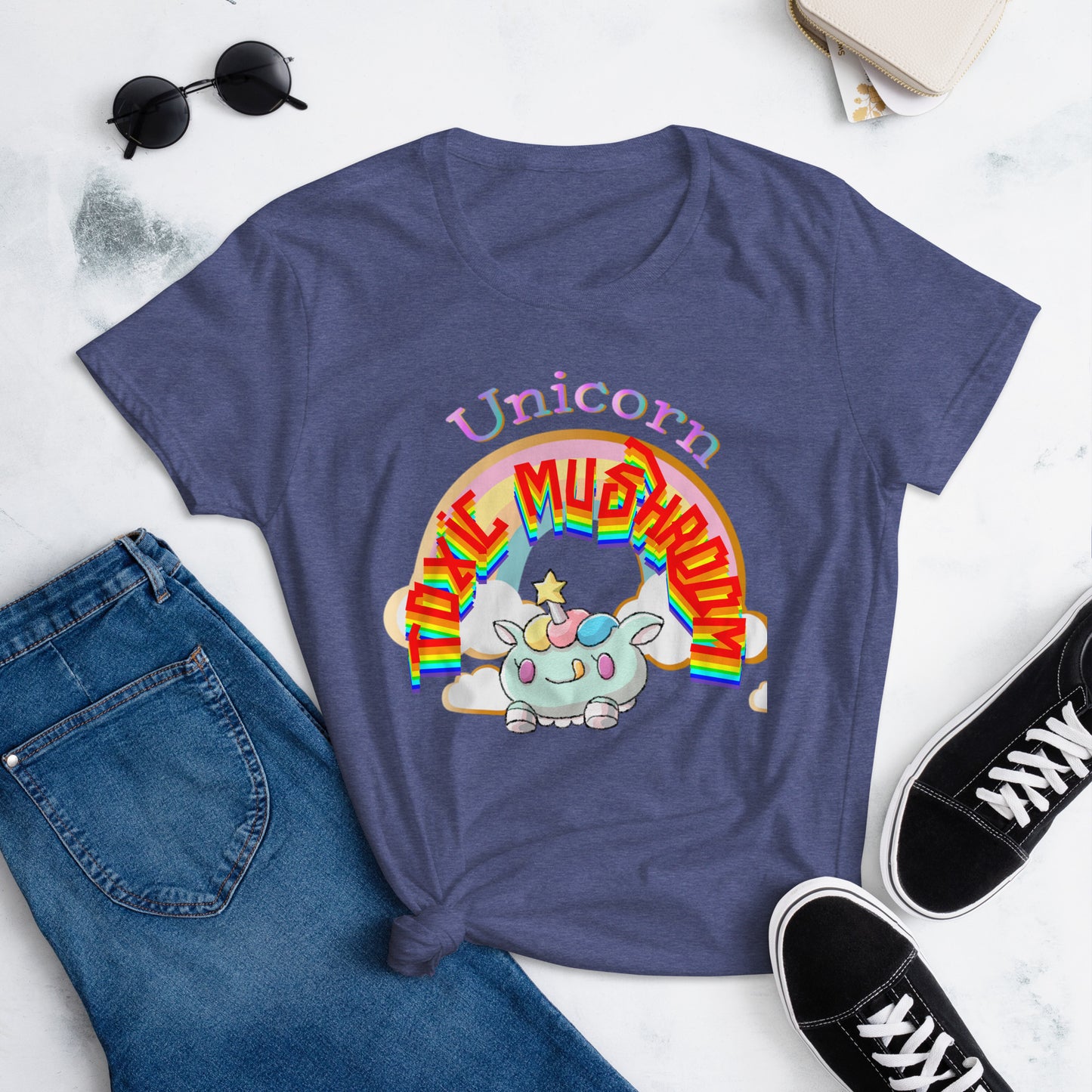 Unicorn Ray  Rainbow Toxic Tee
