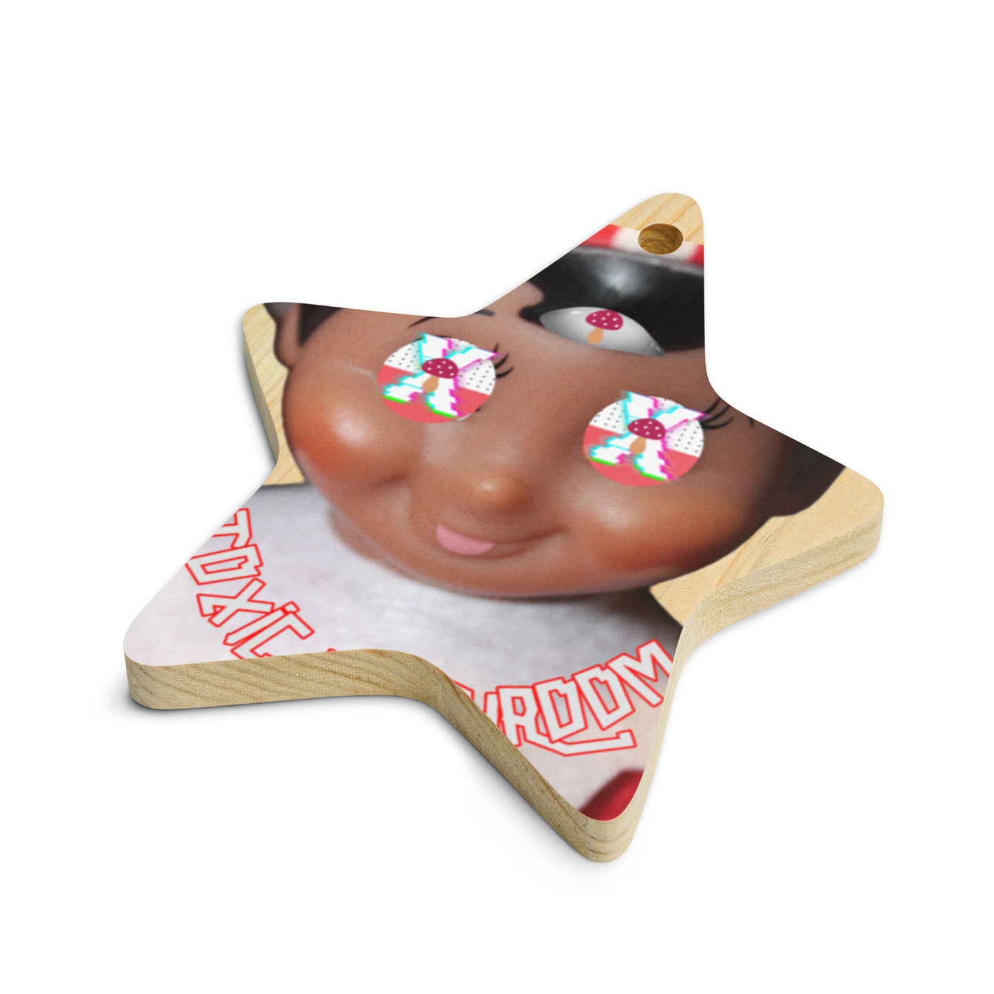 !st Toxic Holiday Wooden ornaments